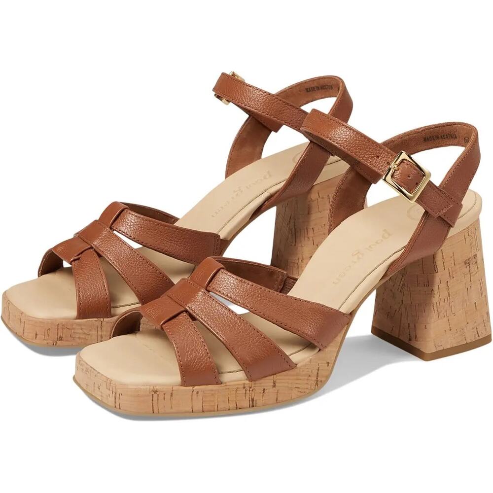 Paul Green Tina Tan Fisherman Sandals Women’s Leather Comfort size UK 5.5 US 8